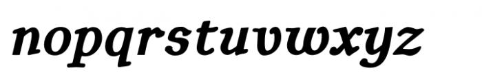 BetterEuroika Extra Bold Italic Font LOWERCASE