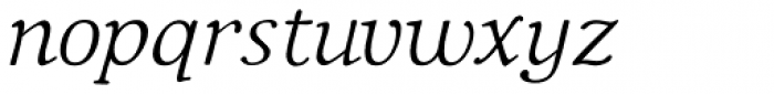 BetterIngriana Italic Font LOWERCASE