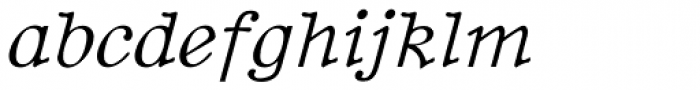 BetterTypeRight Italic Font LOWERCASE