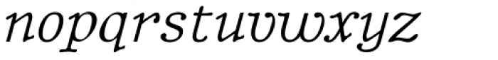 BetterTypeRight Italic Font LOWERCASE