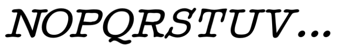 BetterTypeRight Semi Bold Italic Font UPPERCASE