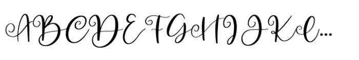 Betthofen Script Font UPPERCASE