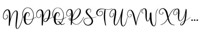 Betthofen Script Font UPPERCASE