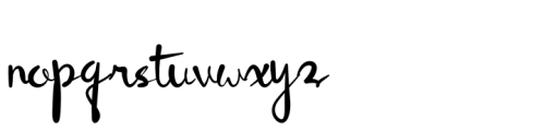 Bettyna Regular Font LOWERCASE