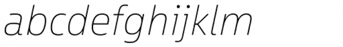 Between 1 Thin Italic Font LOWERCASE