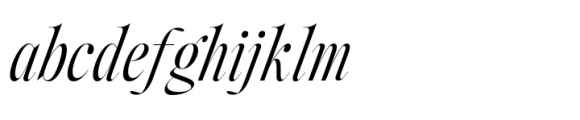 Between Century Italic Serif Font LOWERCASE