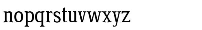 Bevan Condensed Font LOWERCASE