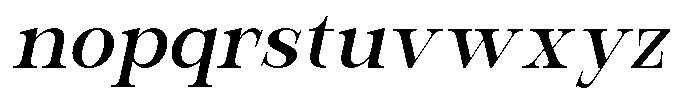 Bevola Italic Font LOWERCASE