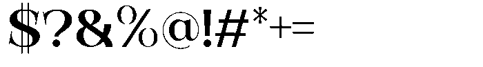 Bevola Regular Font OTHER CHARS