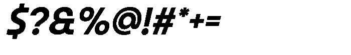 Bework Italic Font OTHER CHARS