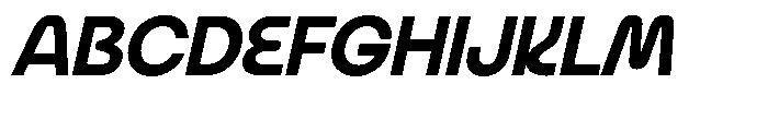 Bework Italic Font UPPERCASE