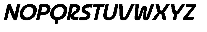 Bework Italic Font UPPERCASE