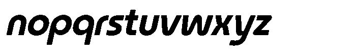 Bework Italic Font LOWERCASE