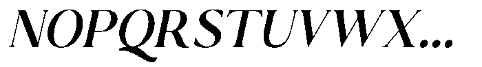 Bezoria Italic Italic Font UPPERCASE