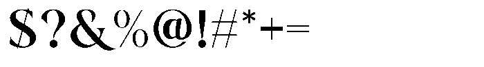 Bezoria Reguler Regular Font OTHER CHARS