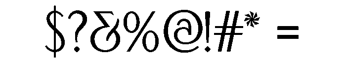 BEAUX Display Font OTHER CHARS