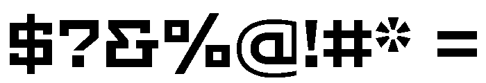 BeachGothicv0.2 Medium Font OTHER CHARS