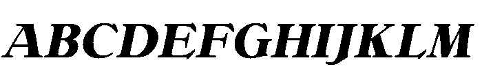 Bellini OriginalBoldItalic Font UPPERCASE