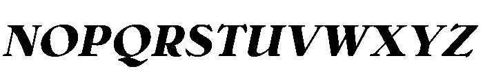 Bellini OriginalBoldItalic Font UPPERCASE