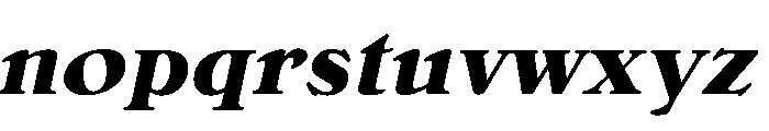Bellini OriginalBoldItalic Font LOWERCASE