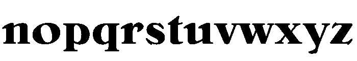Bellini OriginalBold Font LOWERCASE