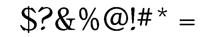 Bellini OriginalRegular Font OTHER CHARS