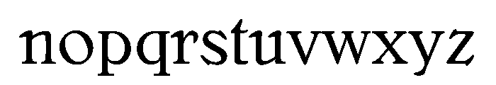 Bellini OriginalRegular Font LOWERCASE