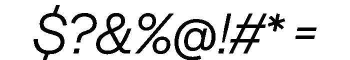 Beltram LightItalic Font OTHER CHARS