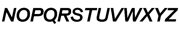 Beltram MediumItalic Font UPPERCASE