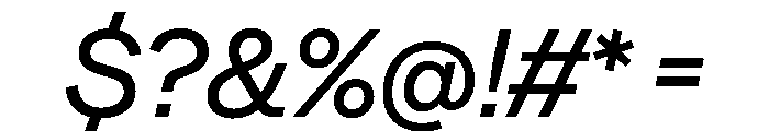 Beltram RegularItalic Font OTHER CHARS