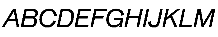 Beltram RegularItalic Font UPPERCASE