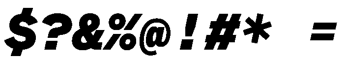 BeltramMono BlackItalic Font OTHER CHARS