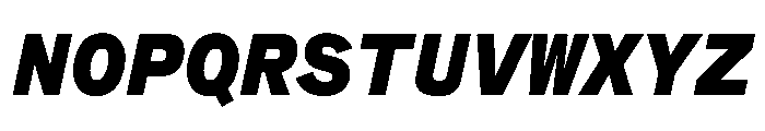 BeltramMono BlackItalic Font UPPERCASE
