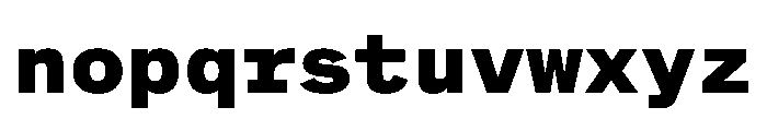 BeltramMono Black Font LOWERCASE
