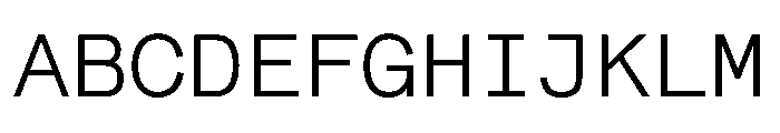 BeltramMono Light Font UPPERCASE