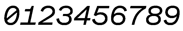 BeltramMono RegularItalic Font OTHER CHARS