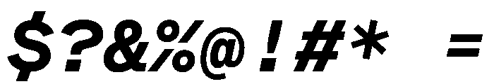 BeltramMono SemiboldItalic Font OTHER CHARS