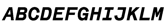 BeltramMono SemiboldItalic Font UPPERCASE