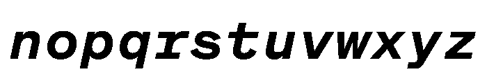 BeltramMono SemiboldItalic Font LOWERCASE