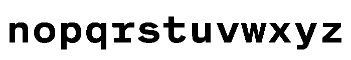BeltramMono Semibold Font LOWERCASE