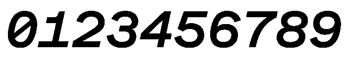 BeltramMonoTest MediumItalic Font OTHER CHARS