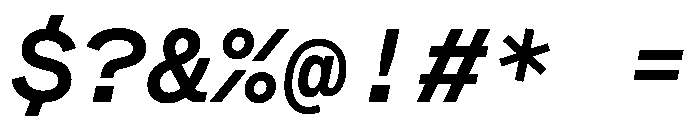 BeltramMonoTest MediumItalic Font OTHER CHARS