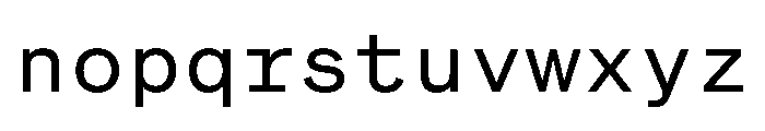 BeltramMonoTest Regular Font LOWERCASE