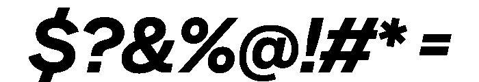 BeltramTest SemiboldItalic Font OTHER CHARS