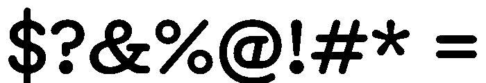 BernieST Medium Font OTHER CHARS