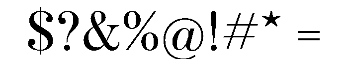 Berthe Regular Font OTHER CHARS