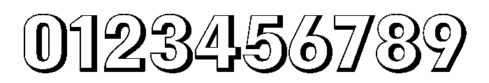 Besley Shaded Regular Font OTHER CHARS