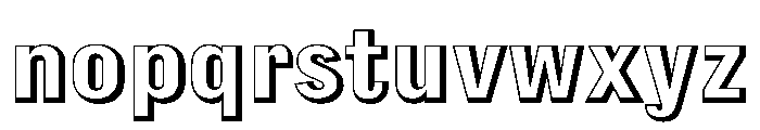 Besley Shaded Regular Font LOWERCASE