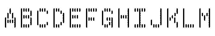 BestBitsVARWeb BarBold Instance Font UPPERCASE