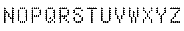 BestBitsVARWeb DotBold Instance Font UPPERCASE